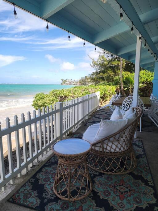 Moeʻuhane Kai Beach Front Home Hau'ula Eksteriør billede